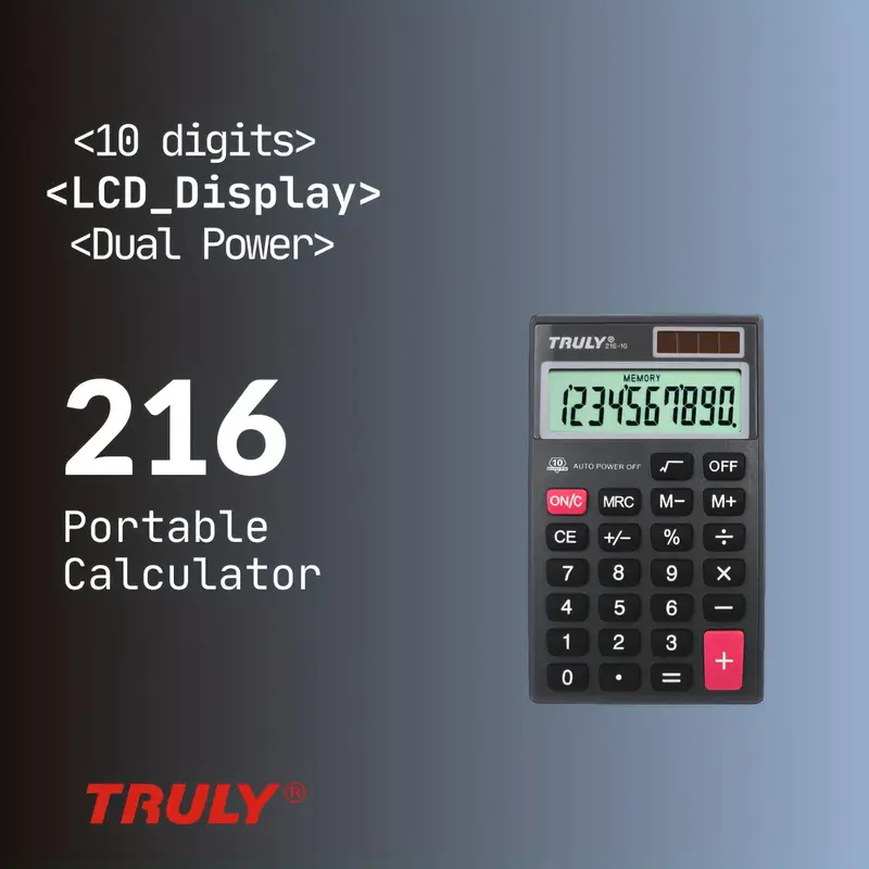 10-Digit LCD Mini Calculator - Image 5