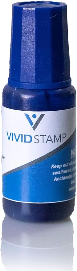 Vivid Stamp Red Stamp Refill Ink, 0.33oz