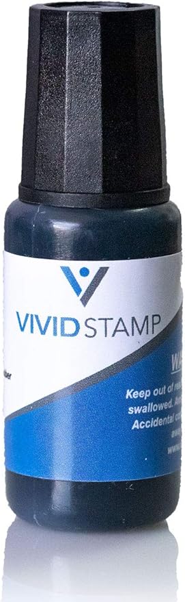 Vivid Stamp Red Stamp Refill Ink, 0.33oz - Image 2